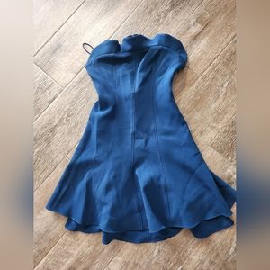 Strapless Blue Cinq a Sept Cocktail Dress.